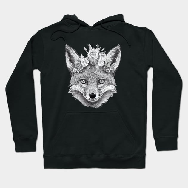 Wreath fox Hoodie by stkUA